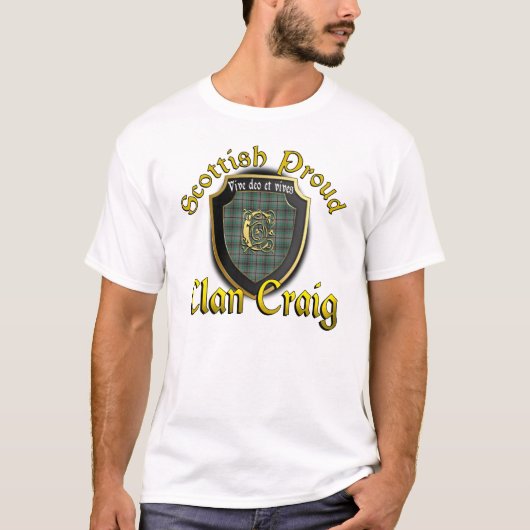 Clan Craig Scottish Proud Shirten T-shirt (Voorkant)