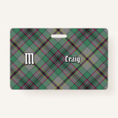 Clan Craig Tartan Badge (Voorkant)