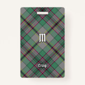 Clan Craig Tartan Badge (Voorkant)