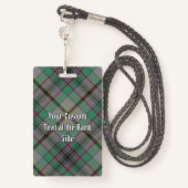 Clan Craig Tartan Badge (Achterkant met draagriem)
