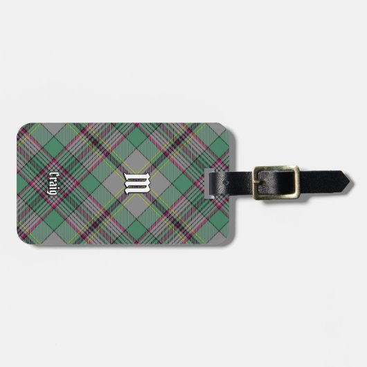 Clan Craig Tartan Bagagelabel (Voorkant horizontaal)