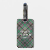 Clan Craig Tartan Bagagelabel (Achterkant verticaal)