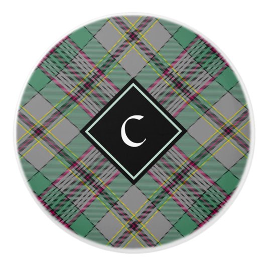 Clan Craig Tartan Ceramic Knob Keramische Knop (Voorkant)