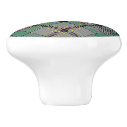Clan Craig Tartan Ceramic Knob Keramische Knop (Zijkant)