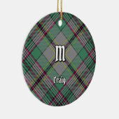 Clan Craig Tartan Ceramic Ornament (Rechts)