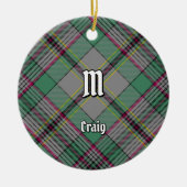 Clan Craig Tartan Ceramic Ornament (Voorkant)
