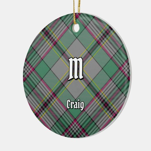 Clan Craig Tartan Ceramic Ornament (Links)