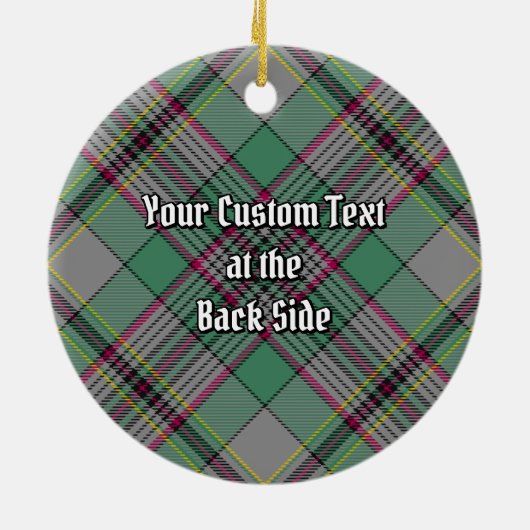 Clan Craig Tartan Ceramic Ornament (Achterkant)