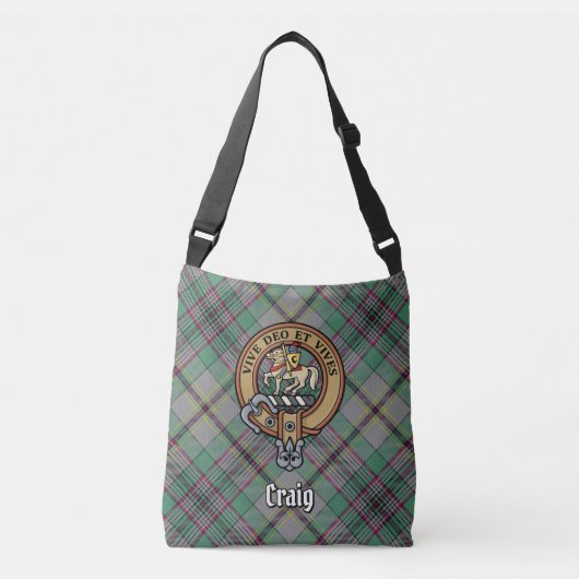 Clan Craig Tartan Crossbody Tas (Voorkant)