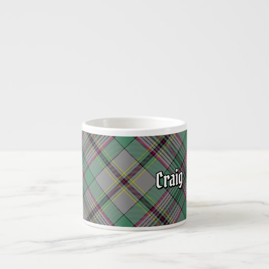 Clan Craig Tartan Espresso Espresso Kop (Voorkant)