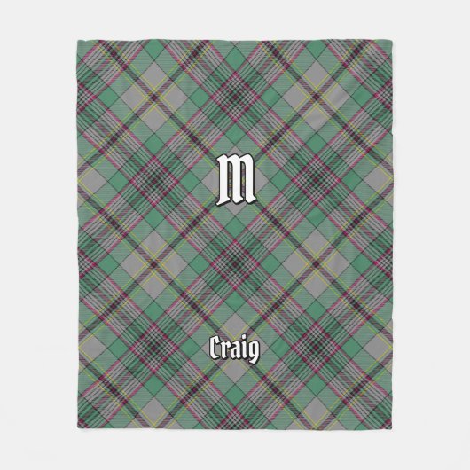Clan Craig Tartan Fleece Blanket Deken (Voorkant)