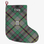 Clan Craig Tartan kerststop Grote Kerstsok (Voorkant)