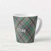Clan Craig Tartan Latte Mok (Rechterhoek)
