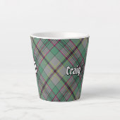 Clan Craig Tartan Latte Mok (Voorkant)