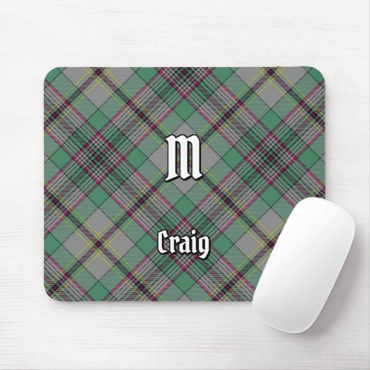Clan Craig Tartan Muismat (Met muis)