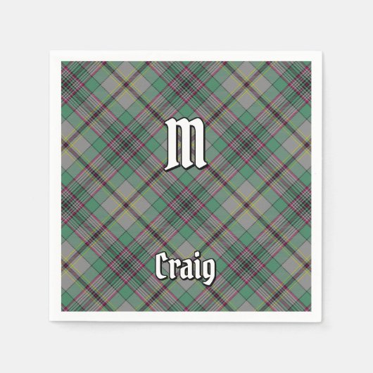 Clan Craig Tartan Napkins Servet (Voorkant)
