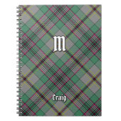 Clan Craig Tartan Notitieboek (Voorkant)