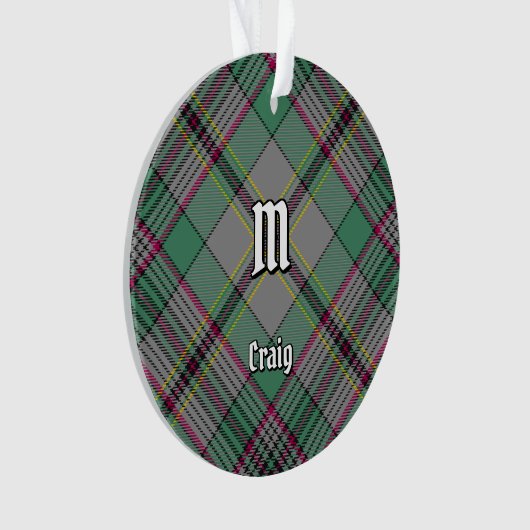 Clan Craig Tartan Ornament (voorkant)