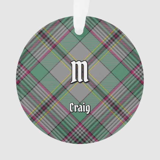 Clan Craig Tartan Ornament (voorkant)