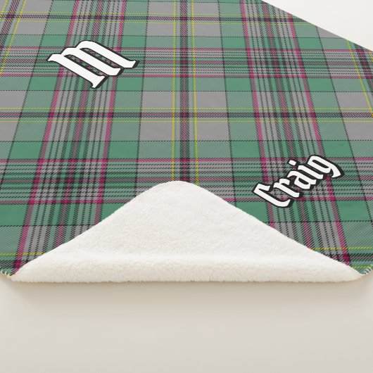 Clan Craig Tartan Sherpa Blanket Sherpa Deken (3/4)