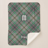 Clan Craig Tartan Sherpa Blanket Sherpa Deken (Voorkant)