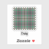 Clan Craig Tartan Sticker (Vel)