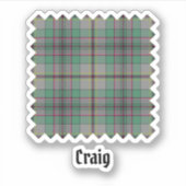 Clan Craig Tartan Sticker (Voorkant)