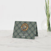 Clan Craig Wapen over Tartan (Voorkant)