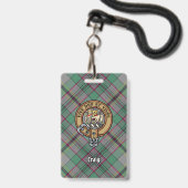 Clan Craig Wapen over Tartan Badge (Voorzijde met lanyard)