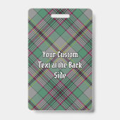 Clan Craig Wapen over Tartan Badge (Achterkant)