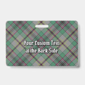 Clan Craig Wapen over Tartan Badge (Achterkant)