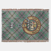 Clan Craig Wapen over Tartan Deken (Voorkant)