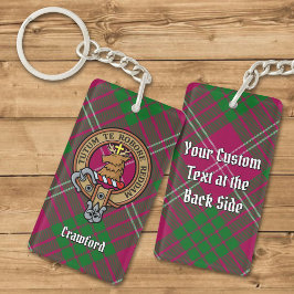 Clan Crawford Crest Acrylische Sleutelhanger