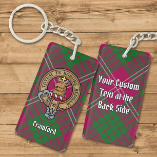 Clan Crawford Crest Acrylische Sleutelhanger