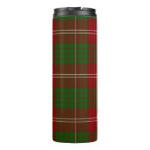 Clan Crawford Crest Badge en Tartan Thermosbeker (Achterkant)