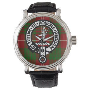 Clan Crawford Crest Badge en Tartan Watch Horloge