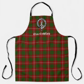 Clan Crawford Crest Badge & Tartan Schort (Voorkant)