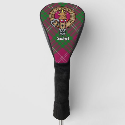 Clan Crawford Crest Golf Head Hoesje Golfheadcover (Voorkant)