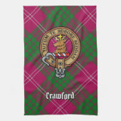 Clan Crawford Crest Kitchen Towel Theedoek (Verticaal)
