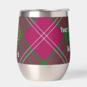 Clan Crawford Crest over Tartan (Links)
