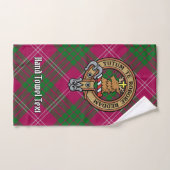 Clan Crawford Crest over Tartan Bad Handdoek (Handdoek)