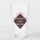 Clan Crawford Crest over Tartan Glas (Achterkant)