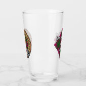 Clan Crawford Crest over Tartan Glas (Links)