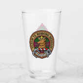 Clan Crawford Crest over Tartan Glas (Voorkant)