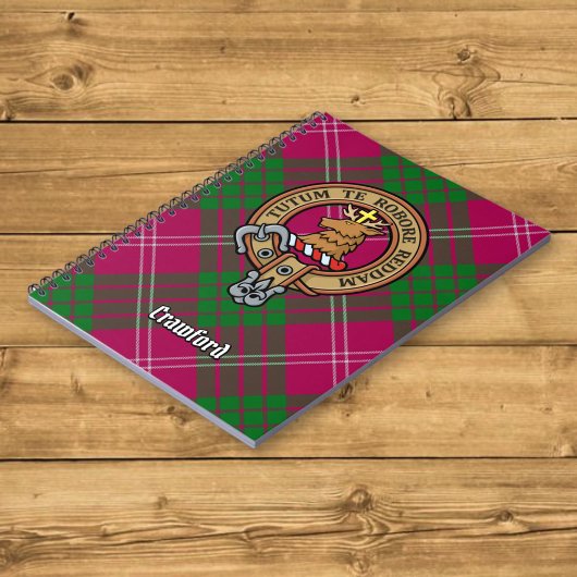 Clan Crawford Crest over Tartan Notitieboek