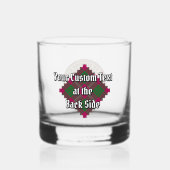Clan Crawford Crest over Tartan Whisky Glas (Achterkant)