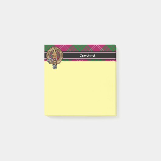 Clan Crawford Crest Post-it Notes (Voorkant)