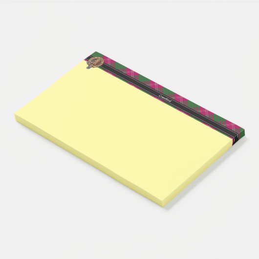 Clan Crawford Crest Post-it Notes (Schuin)