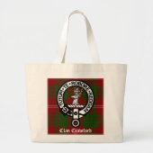 Clan Crawford Crest Tartan Grote Tote Bag (Voorkant)