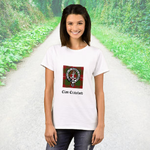 Clan Crawford Crest Tartan T-shirt